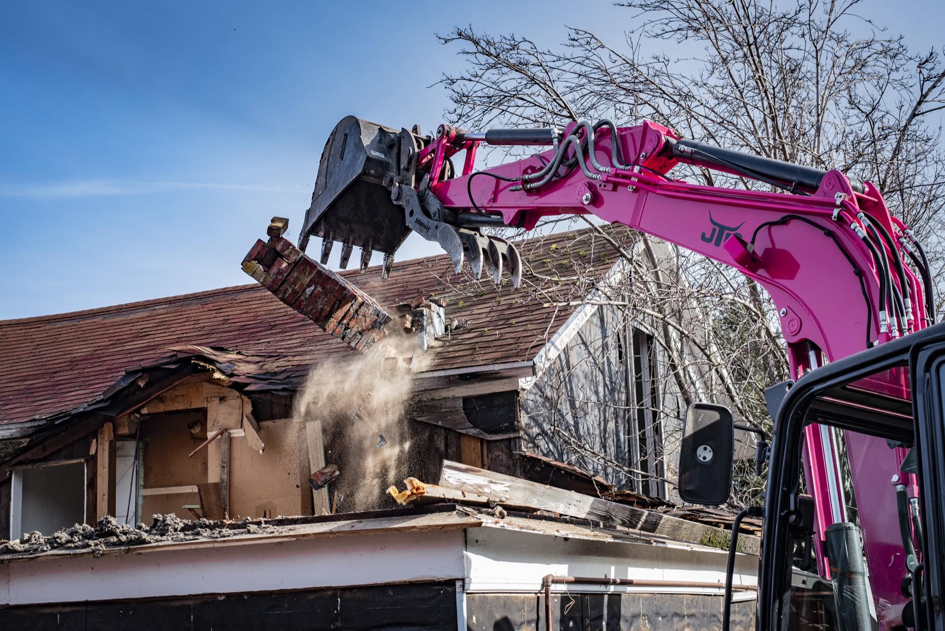 Roof tear-down